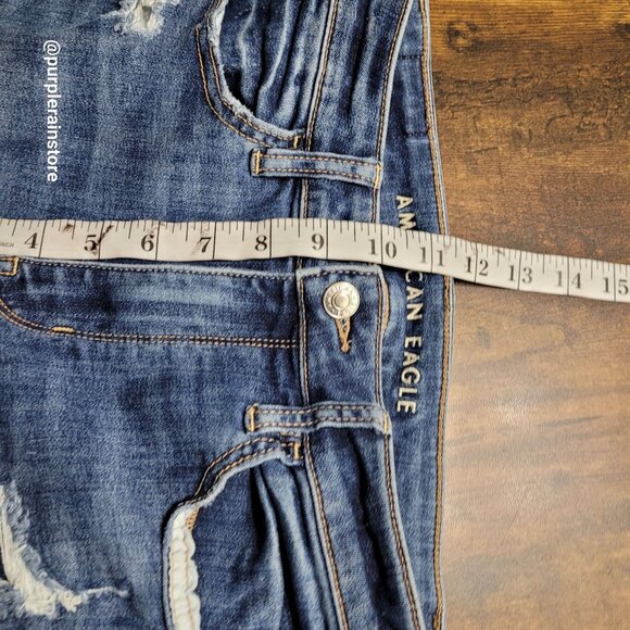 American Eagle Jeans 2 R Jegging Super Hi Rise Next Level Stretch Medium Wash - Picture 10 of 13
